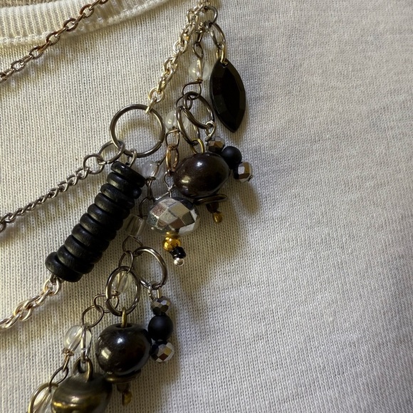 Alquimia Black and Silver Layered Necklace - Picture 7 of 7